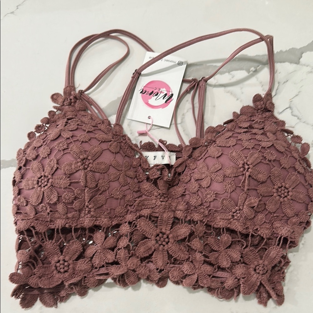 Brand New Crochet Lace Bralette - Sizes M & L